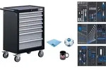 Werkstattwagen - 7 Schubladen - mit 120 Werkzeugen - Ma&szlig;e (BxHxT) 680 x 995 x...