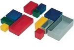 Einsatzkasten 54x54x63mm blau PS f.Schubalden u.Sortimensk&auml;sten LA-KA-PE