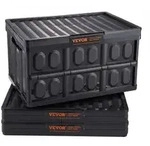 VEVOR 3er-Set 45L Profi Klappbox aus PP Transportbox mit Deckel Faltbarer