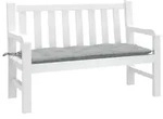 vidaXL Gartenbank-Auflage Melange Hellgrau 120x50x7 cm Stoff