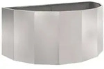 vidaXL Pflanzk&uuml;bel Silber 120 x 60 x 50 cm Edelstahl