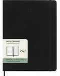 Wochenkalender 12 Monate XL 1 Woche/Seiten horizontal weicher Einband schwarz 2027