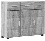 vidaXL Sideboard mit Regal FLORIN Graues Sonoma 88,5 x 30,5 x 73 cm