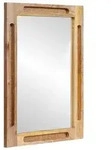 vidaXL Badezimmer Spiegel Braun 50 x 2,5 x 70 cm Massivholz Mango