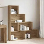 vidaXL B&uuml;cherregal Artisan-Eiche 157x24x160 cm Holzwerkstoff
