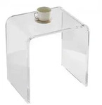 VEVOR Acryl-Beistelltisch 415 x 305 x 460 mm, U-f&ouml;rmiger Acryltisch...