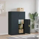 vidaXL Aktenschrank Anthrazit 90x40x130 cm Stahl