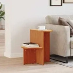 vidaXL Couchtisch Wachsbraun 50 x 40 x 50 cm Massivholz Kiefer