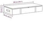 vidaXL Aufbewahrungsbox mit transparentem Oberfenster 6 pcs Creme