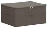vidaXL Aufbewahrungsbox Grau 43 x 34 x 23 cm Vliesstoff