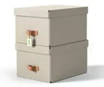Esselte Leitz Arrchivbox Puro mittel mit Klappdeckel 2 Stueck Sand