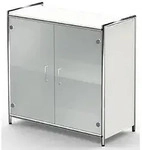 Sidebaord Artline BxTxH 80x38x78cm Glast&uuml;ren wei&szlig;