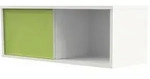 Schiebet&uuml;renregal Form 4 100x40x36cm 1 OH gr&uuml;n
