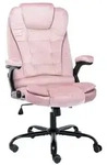 vidaXL B&uuml;rostuhl Rosa Samt