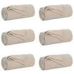 vidaXL Wohndecken 6 pcs Beige 270 x 240 cm Fleece