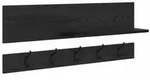 vidaXL Wandmontierter nachttisch Schwarz Eichen-Optik 90 x 15 x 36 cm