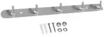 Intirilife Edelstahl Garderobenleiste Modell B - 5 Haken - Kleiderhaken...