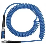 Riegler Spiralschlauch-Druckknopf-Sicherheitskupplung-Set PU &Oslash; 12 x 8 L&auml;nge 10 m -