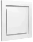 Kermi x-well Zu-/Abluftdurchlass SEA302 quadratisch aus Metall, wei&szlig;, NW 125 -