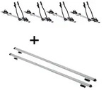 4x Fahrradtr&auml;ger SAGITTAR + Dachtr&auml;ger RAPID kompatibel mit f&uuml;r Mitsubishi...