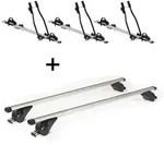 3x Fahrradtr&auml;ger SAGITTAR + Dachtr&auml;ger/Relingtr&auml;ger VDP KING1 kompatibel mit...