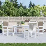 vidaXL Gartenstuhlauflagen f&uuml;r Niedriglehner 4 Stk. Taupe 100x50x3 cm