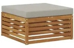 vidaXL Outdoor-Fu&szlig;hocker Massivholz Akazie Natur