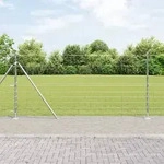 vidaXL Feldzaun 1,2x25 m Verzinkter Stahl