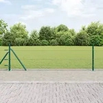 vidaXL Hexagonzaun Gr&uuml;n 0,4x10 m Stahl