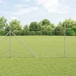 vidaXL Feldzaun 1,5x25 m Verzinkter Stahl