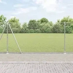 vidaXL Sechseckzaun 1.2x50 m Verzinkter Stahl