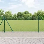 vidaXL Sechseckzaun Gr&uuml;n 1x50 m Stahl