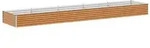 vidaXL Hochbeet Hellbraun 485 x 100 x 36 cm Verzinkter Stahl