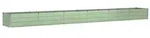 vidaXL Pflanzk&uuml;bel Gr&uuml;n 600 x 80 x 45 cm Stahl