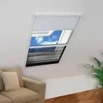 vidaXL Insektenschutz-Plissee f&uuml;r Fenster Jalousie Aluminium 80x100 cm