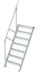 Euroline 510 Treppe 60&deg; 1000mm Stufenbreite 7 Stufen Alu gerieft