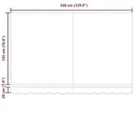 vidaXL Markisenrahmen Anthrazit und Wei&szlig; 350 x 200 cm
