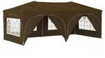 vidaXL Pop-up Partyzelt Taupe 575 x 288 x 245 cm Oxford-Stoff