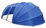 vidaXL Poolzelt Kuppel Gr&uuml;n 640 x 432 x 205 cm