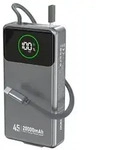 Dudao K31 Pro Powerbank 20000 mAh 45W mit integriertem USB-C Kabel Grau