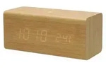 LED FM Radiowecker mit Snooze, Datum und Thermometer Beige