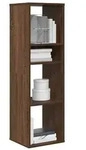 vidaXL B&uuml;cherregal Braun Eichen-Optik 34x31x112 cm Holzwerkstoff