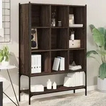 vidaXL B&uuml;cherregal Braun Eichen-Optik 102x30x141,5 cm Holzwerkstoff