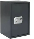 vidaXL Elektronischer Digital Safe mit Fingerabdruckschloss 31x35x50 cm Stahl