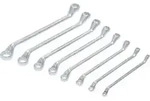 Doppelringschl&uuml;sselsatz - CV-Stahl - 8-tlg - 6x7 bis 20x22mm - T&Uuml;V/GS - verkr&ouml;pf