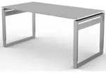 Schreibtisch StageOne Form 5 BxT 160x80cm lichtgrau