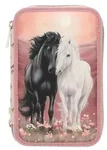 Depesche 13968 Miss Melody Blossom Pony - Gef&uuml;llte 3-Fach Federtasche in Rosa, mit