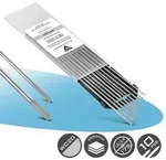 STAHLWERK Wolframelektroden WC20 grau im Set - 5 x 1,6 mm + 5 x 2,4 mm