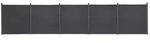 vidaXL Zaunelement-Set Grau 872x186 cm WPC