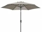 Greemotion Sonnenschirm &Oslash; 270 cm in Beige &ndash; mit Kurbel, Knickgelenk & UV-Schutz